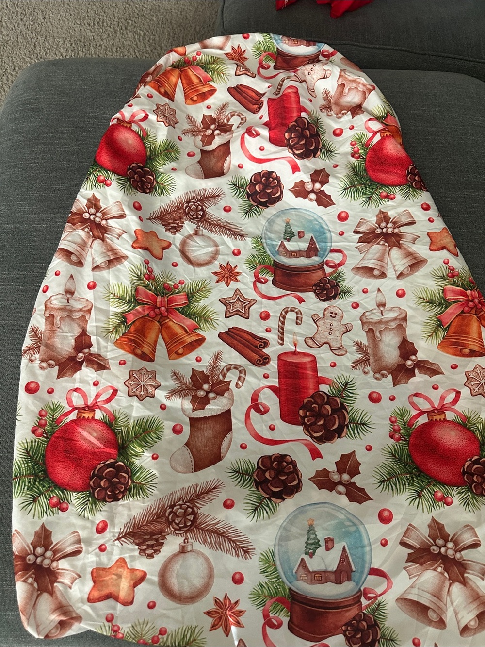 Festive Christmas Holiday crib sheets - Ornaments & Snowglobes